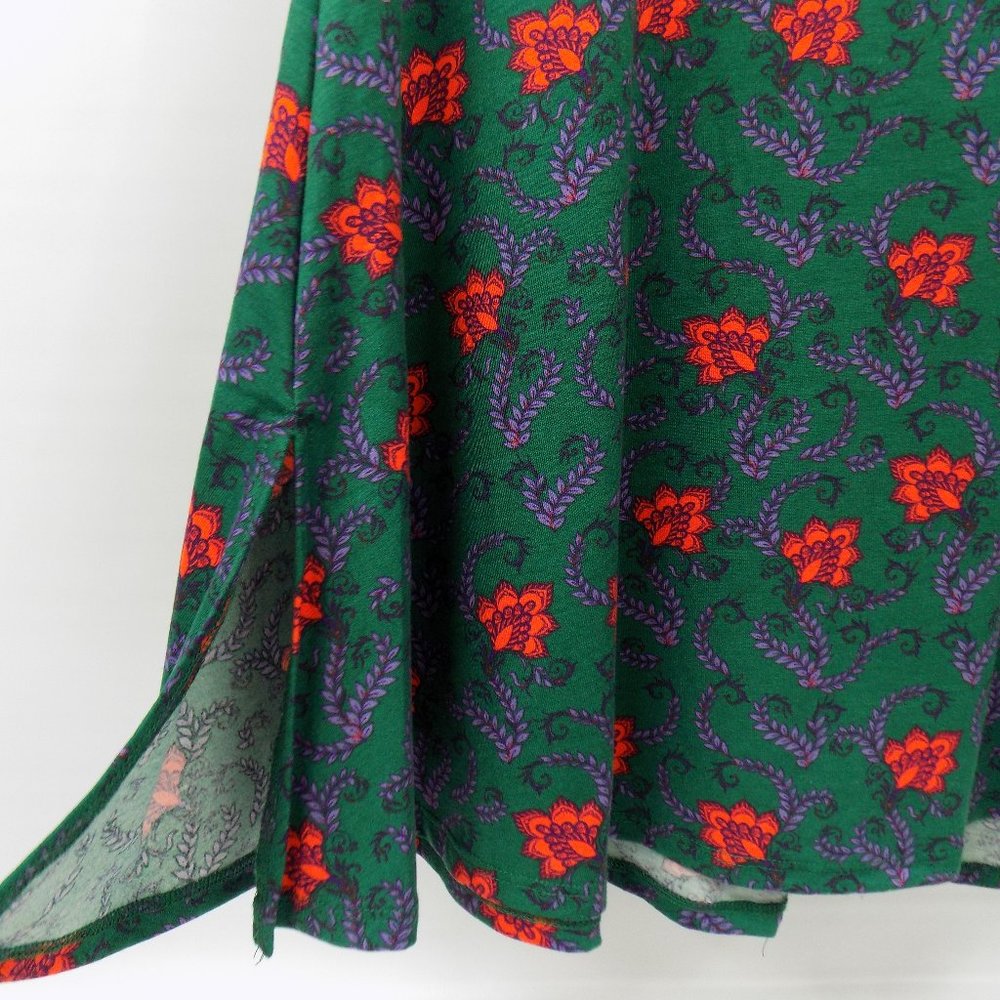 LulaRoe Perfect T Shirt Flowered Design Sz XS NWT - Picture 5 of 10
